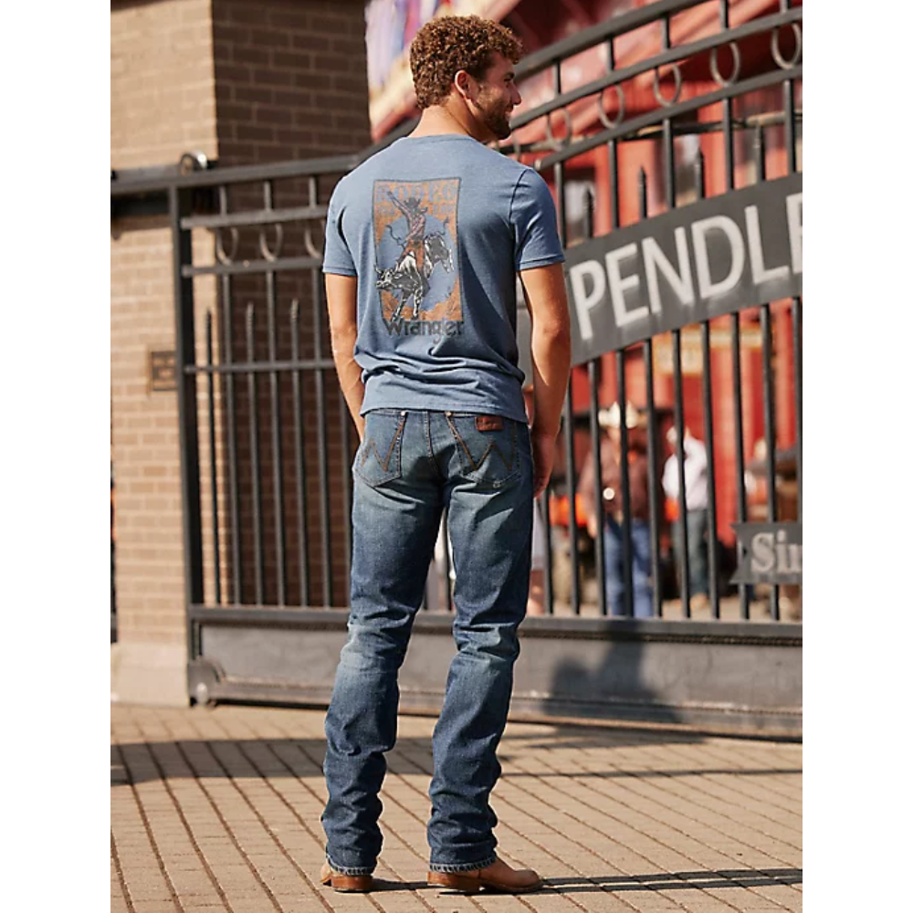 Kwaadaardig Hoeveelheid geld Gezag Wrangler Mens Retro Slim Fit Straight Jeans - 112332244 – Starr Western Wear