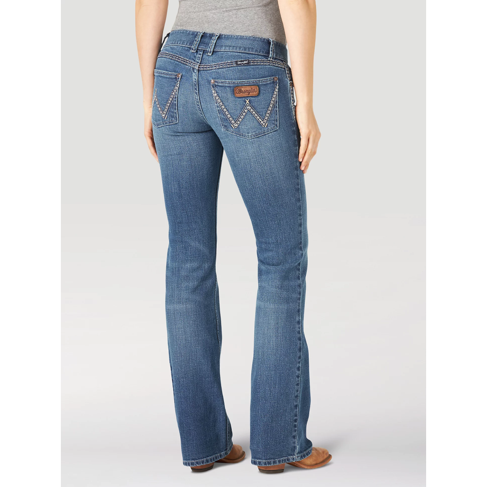 Wrangler Womens Retro Sadie Low Rise Bootcut Jeans