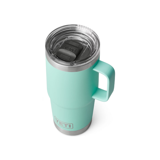 Yeti Rambler SeaFoam 20 oz Travel Mug With Stronghold Lid